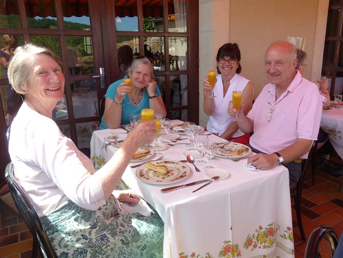 Lunch at Le Cerf Blanc